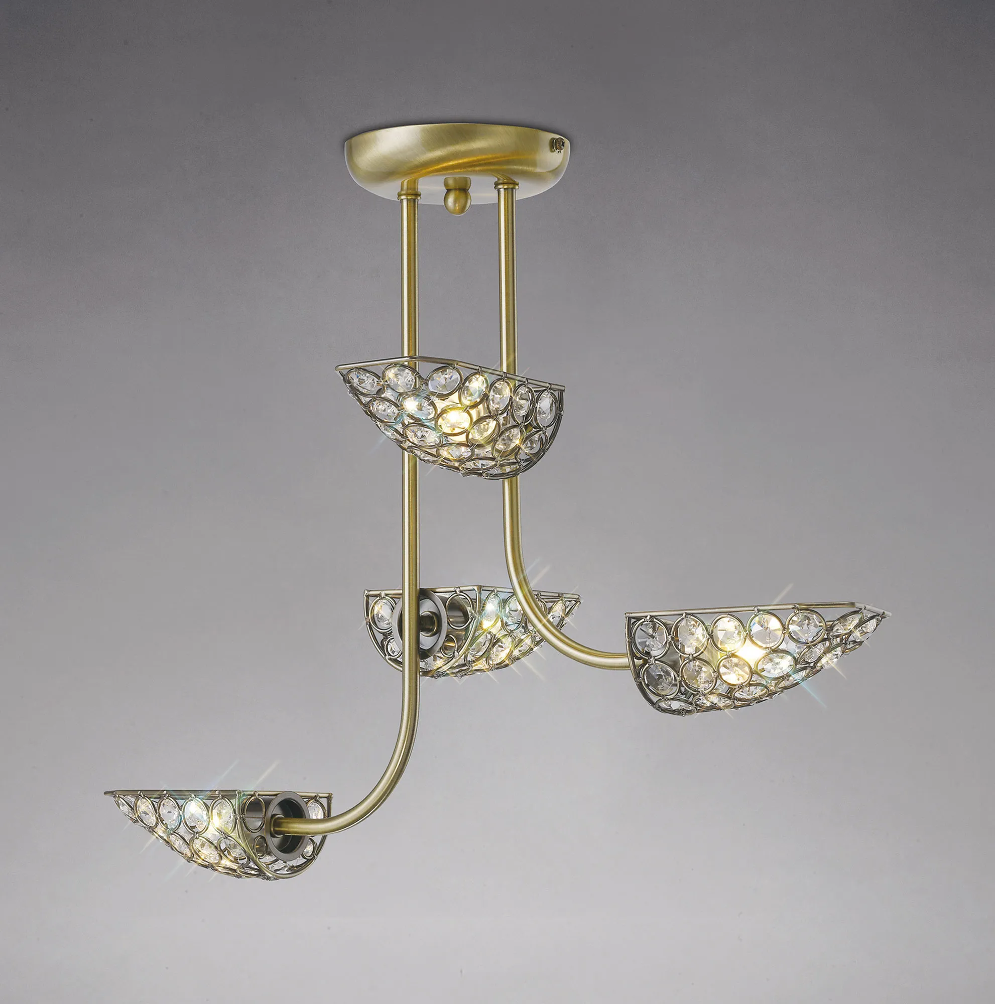 Ashton Crystal Ceiling Lights Diyas Multi Arm Crystal Fittings Ashton Crystal Ceiling Lights Diyas Multi Arm Crystal Fittings